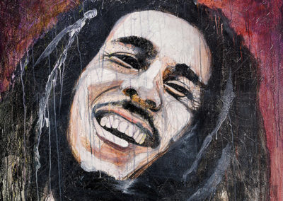 Bob marley par Didier Chastan peintre de Grenoble