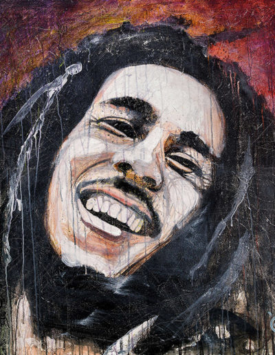 Bob marley par Didier Chastan peintre de Grenoble