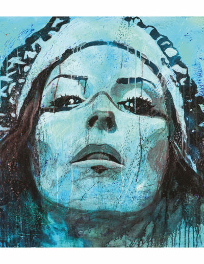 Digital Art, visage d'une femme indien