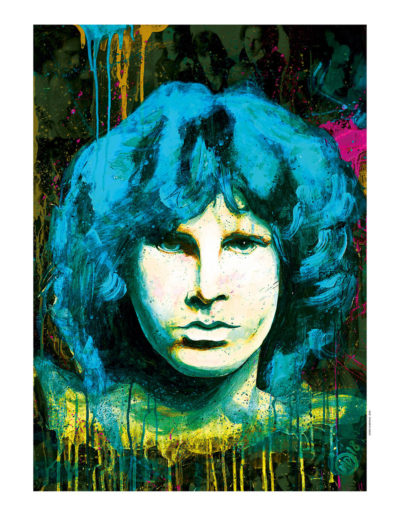 Portrait de Jim Morison en art digital