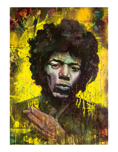 Portrait de Jimi Hendrix en Art Digital