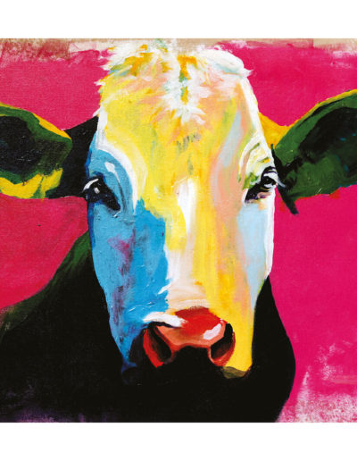 vache peinte , couleurs