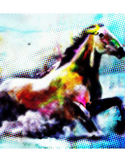 cheval qui coure en Digital Art
