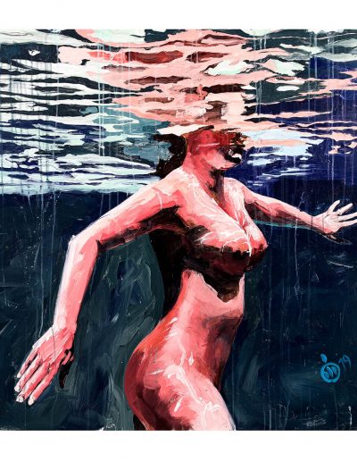 femme peinte nue